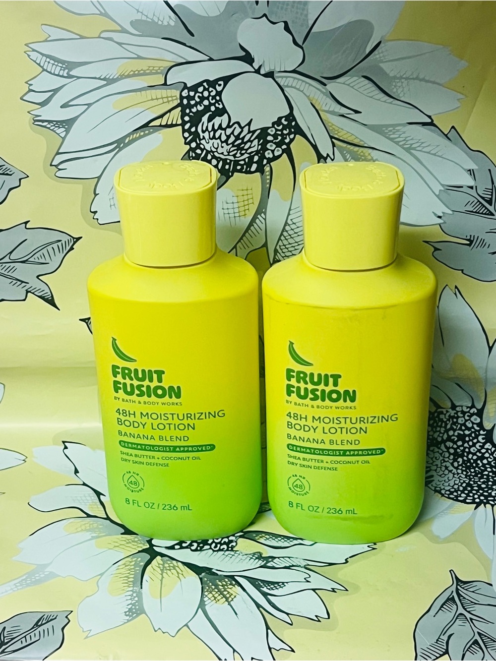 2-PACK Bath & Body Works Fruit Fusion Banana Blend Moisturizing Body Lotion